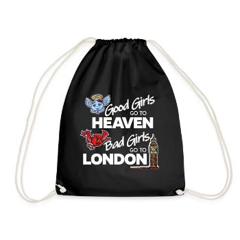 Engel Teufel himmel London - Drawstring Bag - black - Front