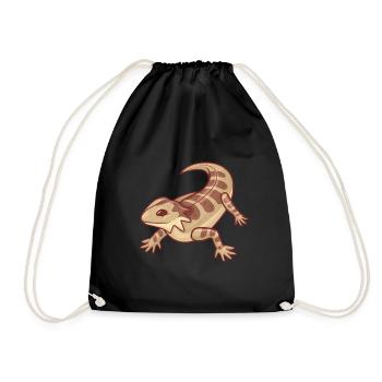 Lizards Lizards Reptiles Dear Lovers Luck - Drawstring Bag - black - Front