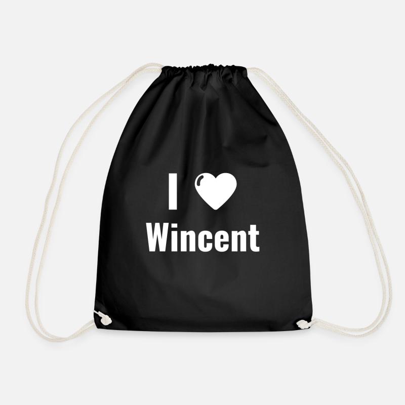 Ich liebe Wincent - Turnbeutel - Schwarz