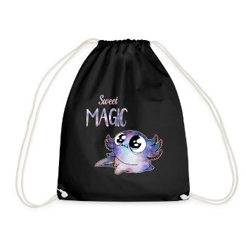 sweet magic axolotl - Sac de sport léger - noir - Devant