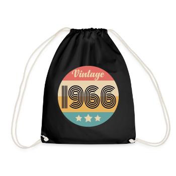 vintage 1966 - Drawstring Bag - black - Front
