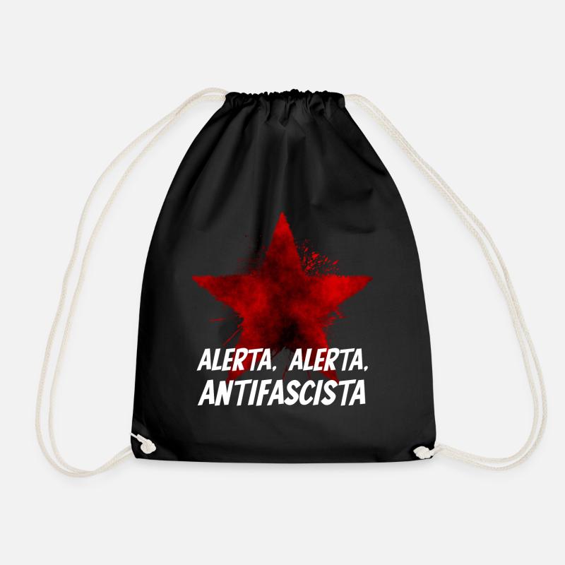 Alerta, Alerta, Antifascista - Turnbeutel - Schwarz