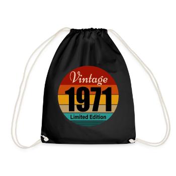 millésime 1971 - Sac de sport léger - noir - Devant