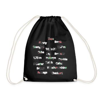 darts - Drawstring Bag - black - Front