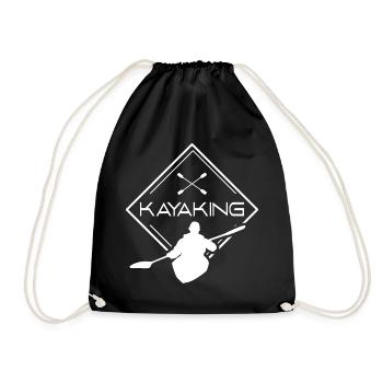 Kayak Kajakfahrer Kajakfahren Kajak Kayaking - Sac de sport léger - noir - Devant