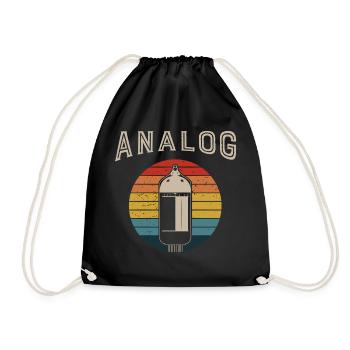 Rétro Analogique Synthétiseur modulaire Musicien - Sac de sport léger - noir - Devant