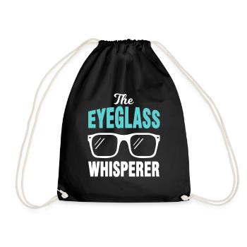 Optician optician Ophthalmologist Ophthalmologist - Drawstring Bag - black - Front