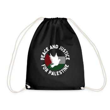 Les vies palestiniennes comptent la paix et la justice BLM Guerre - Sac de sport léger - noir - Devant