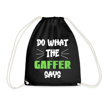 Do What The Gaffer Says - Drawstring Bag - black - Front