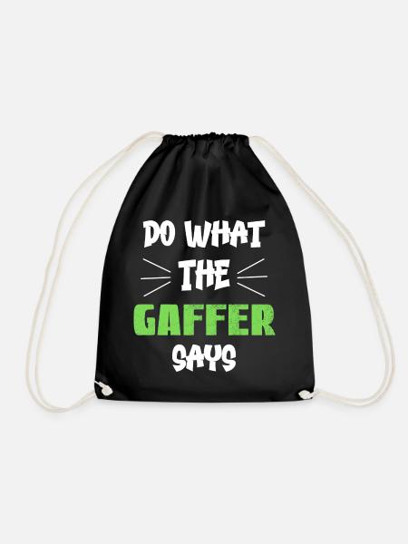 Do What The Gaffer Says - Drawstring Bag - black