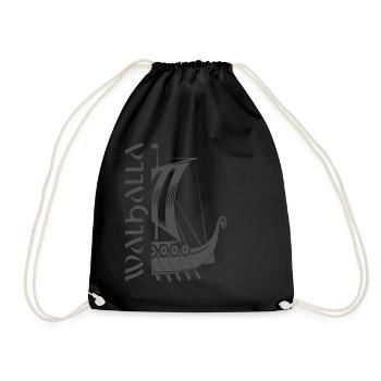 Valhalla Viking Vikings Bjoern Iron Side - Drawstring Bag - black - Front
