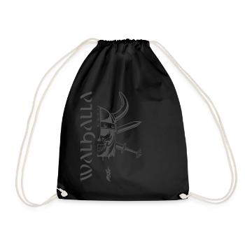 Valhalla Viking Vikings Bjoern Iron Side - Drawstring Bag - black - Front