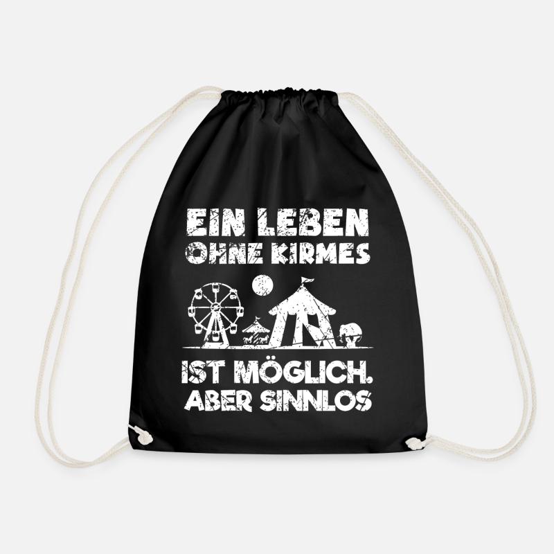 Ein Leben Ohne Kirmes Ist Möglich Aber Sinnlos - Turnbeutel - Schwarz