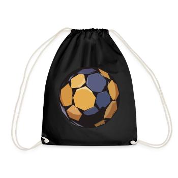 Handball Sticker Handballs Ball Training - Drawstring Bag - black - Front