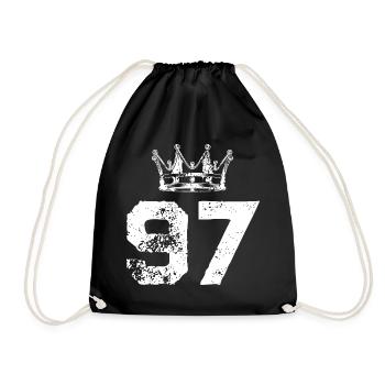 97 Couronne numérique - Sac de sport léger - noir - Devant