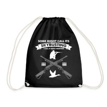Duck Hunting Duck Hunting Hunter Duck Hunter Duck Hunter Design - Drawstring Bag - black - Front