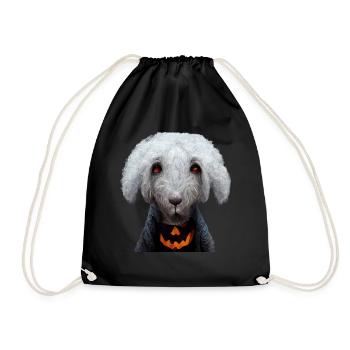 Bedlington Terrier Halloween - Sac de sport léger - noir - Devant