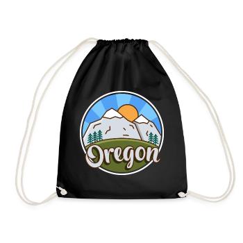 Oregon Nature Sunset Design für stolze Oregonianer - Turnbeutel - Schwarz - Vorne