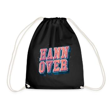 Hanovre Allemagne City Font Vintage Rétro - Sac de sport léger - noir - Devant