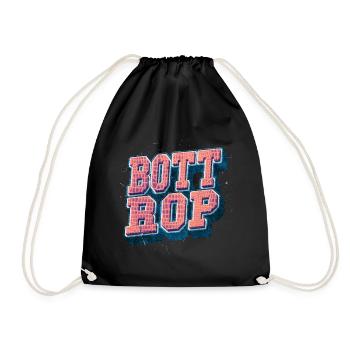 Bottrop Germany City Font Vintage Retro - Drawstring Bag - black - Front