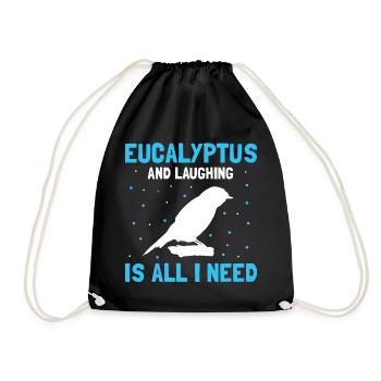 Pêcheur roi australien et oiseau lanchender - Sac de sport léger - noir - Devant