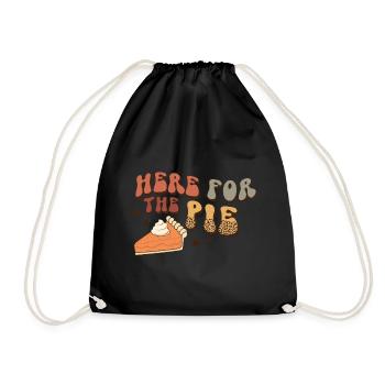 Thanksgiving ici pour la tarte à la citrouille - Sac de sport léger - noir - Devant
