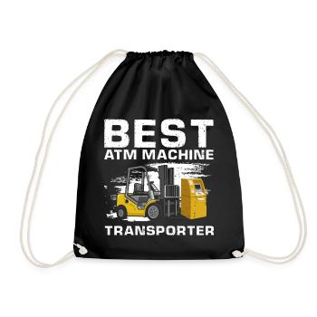 Warehouse drivers and warehouse workers for forklifts - Drawstring Bag - black - Front