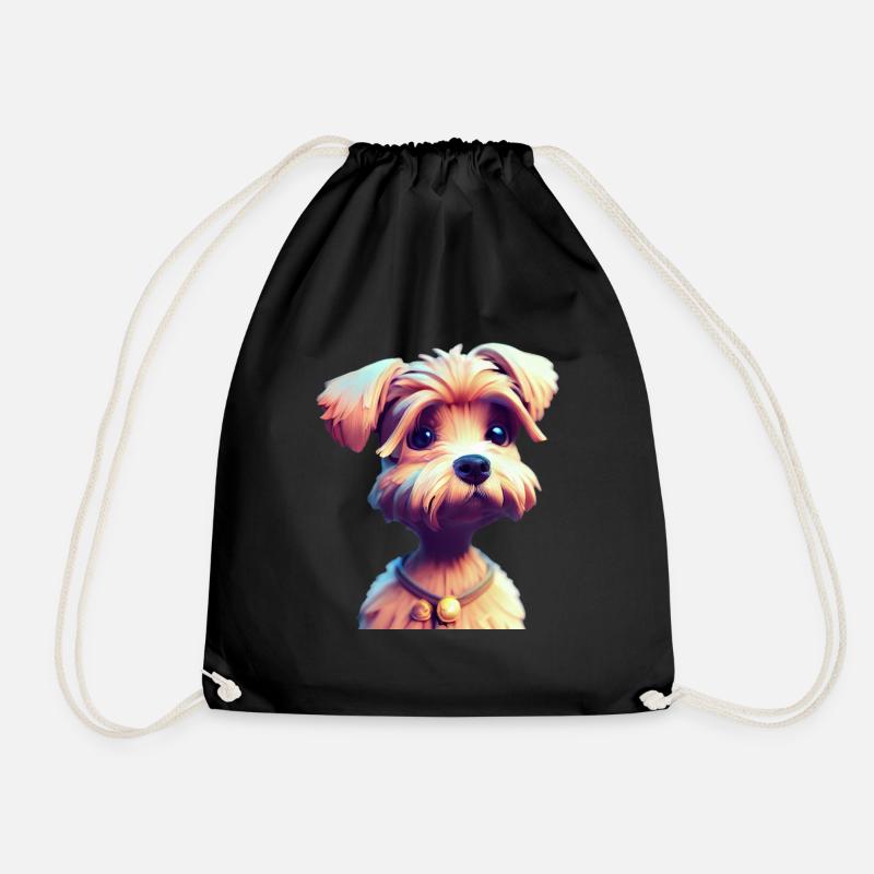 Border Terrier Hund - Border Terrier - Turnbeutel - Schwarz
