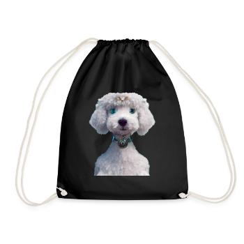 Bedlington Terrier Chien - Bedlington Terrier - Sac de sport léger - noir - Devant