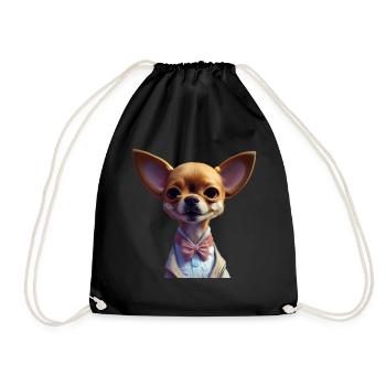 Chihuahua Chien - Chihuahua - Sac de sport léger - noir - Devant
