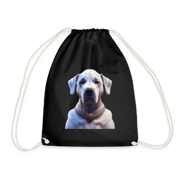 Dogo Argentino Dog - Dogo Argentino - Drawstring Bag - black - Front