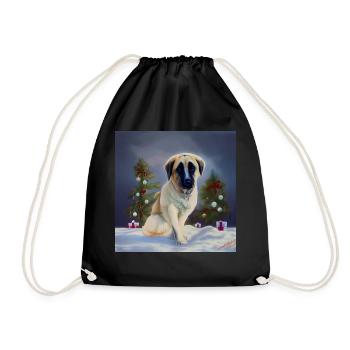 Kangal Weihnachten - Weihnachten Kangal - Turnbeutel - Schwarz - Vorne
