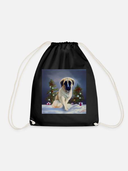 Kangal Weihnachten - Weihnachten Kangal - Turnbeutel - Schwarz