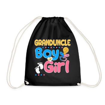 Pink or Blue Granduncle Loves You Best Uncle Ever - Turnbeutel - Schwarz - Vorne