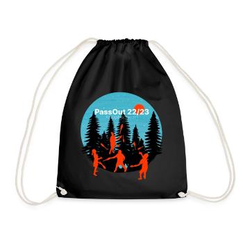 Passout 22/23 Sweden Passing - Drawstring Bag - black - Front