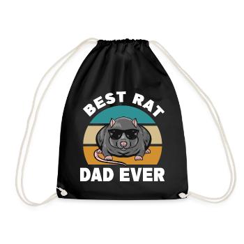 Rats gifts for men | Rat Pet Animals - Drawstring Bag - black - Front