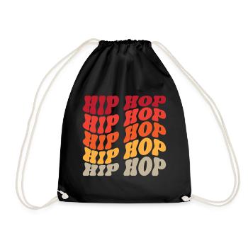Hip Hop Rap Music - Drawstring Bag - black - Front