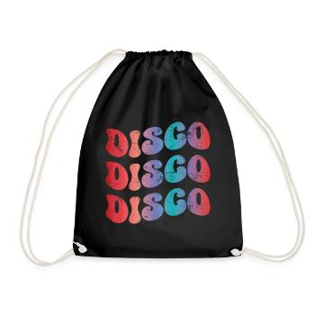 Disco Rétro - Sac de sport léger - noir - Devant