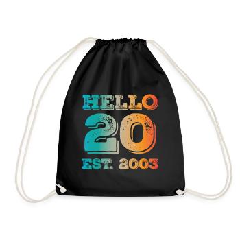 Millésime 2003 - Sac de sport léger - noir - Devant