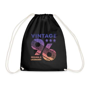 Millésime 1996 - Sac de sport léger - noir - Devant