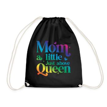 Mom Mother Mother's Day Gift - Drawstring Bag - black - Front