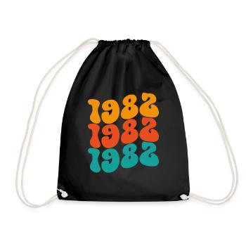 Millésime 1982 - Sac de sport léger - noir - Devant