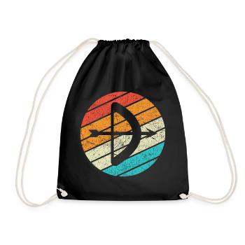 Archery Gift Saying Archery - Drawstring Bag - black - Front