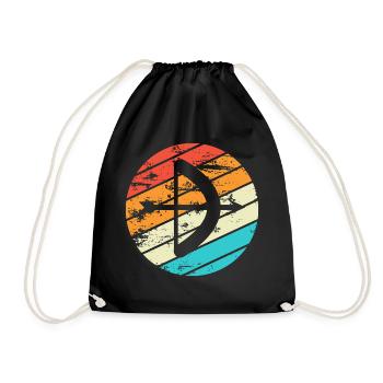 Archery Gift Saying Archery - Drawstring Bag - black - Front