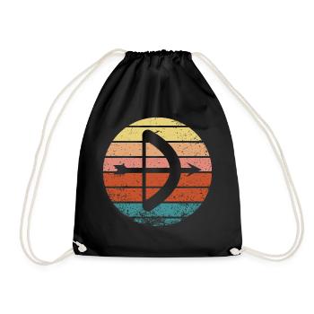 Archery Gift Saying Archery - Drawstring Bag - black - Front