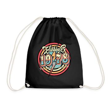 Millésime 1978 - Sac de sport léger - noir - Devant