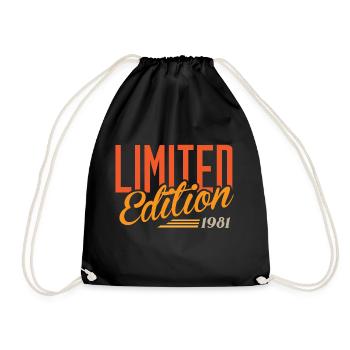Vintage 1981 - Drawstring Bag - black - Front