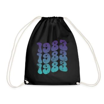 Millésime 1983 - Sac de sport léger - noir - Devant