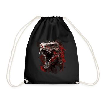 T-Rex de mauvaise humeur - Sac de sport léger - noir - Devant