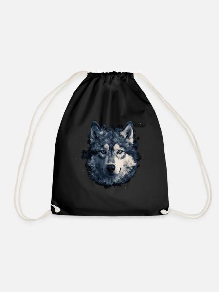 Husky Dog - Turnbeutel - Schwarz